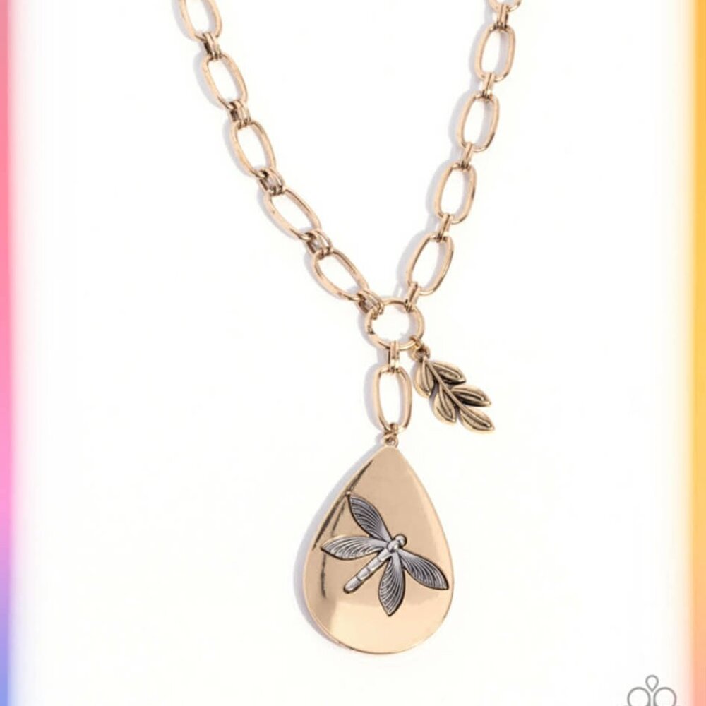 Paparazzi Deluxe Dragonfly - Gold